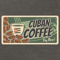 Cuba Travel Retro Banner Cuban Coffee Cotton Canvas Backpack
