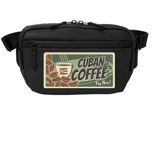 Cuba Travel Retro Banner Cuban Coffee Crossbody Pack