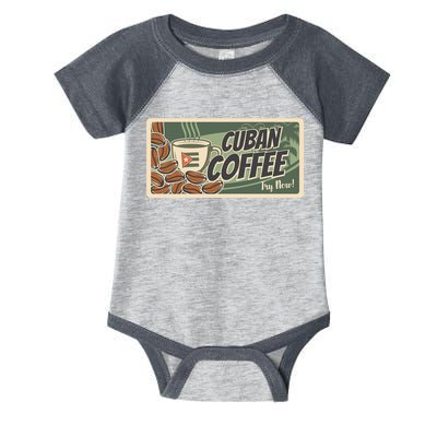 Cuba Travel Retro Banner Cuban Coffee Infant Baby Jersey Bodysuit