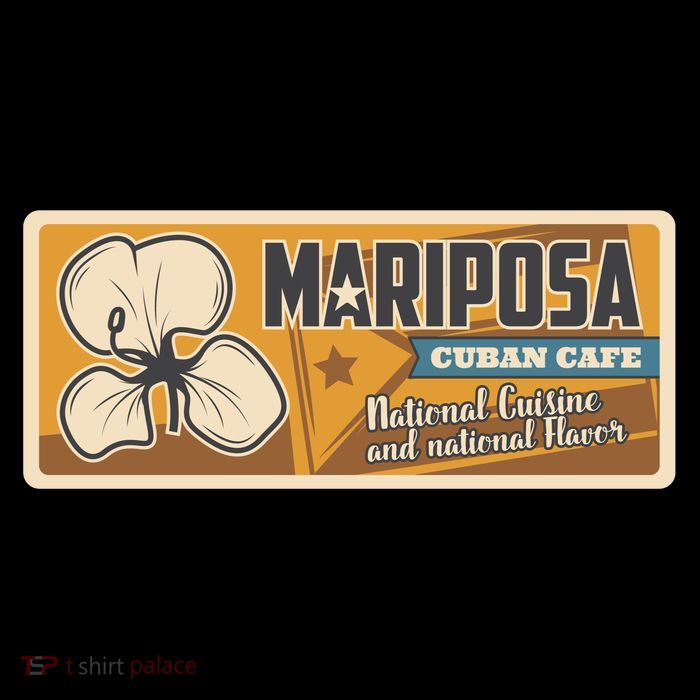 Cuba Travel Retro Cuban Café Mariposa High Crown Mesh Back Trucker Hat