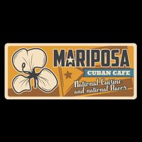 Cuba Travel Retro Cuban Café Mariposa Coffee Mug