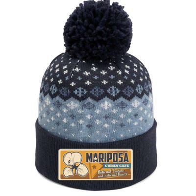 Cuba Travel Retro Cuban Café Mariposa The Baniff Cuffed Pom Beanie