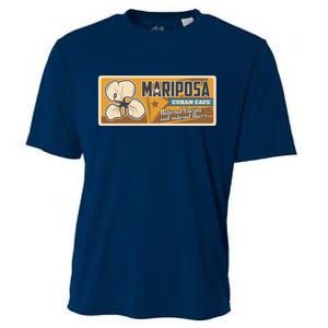 Cuba Travel Retro Cuban Café Mariposa Cooling Performance Crew T-Shirt