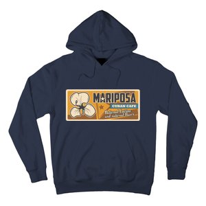 Cuba Travel Retro Cuban Café Mariposa Hoodie