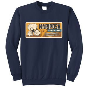 Cuba Travel Retro Cuban Café Mariposa Sweatshirt