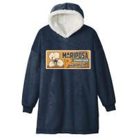 Cuba Travel Retro Cuban Café Mariposa Hooded Wearable Blanket