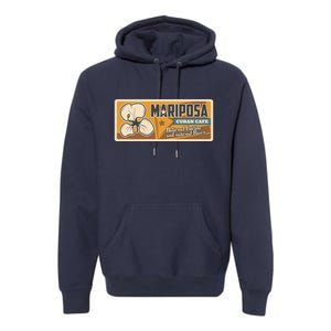 Cuba Travel Retro Cuban Café Mariposa Premium Hoodie