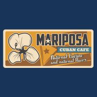 Cuba Travel Retro Cuban Café Mariposa Toddler Fine Jersey T-Shirt