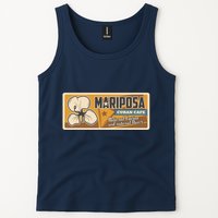 Cuba Travel Retro Cuban Café Mariposa Tank Top