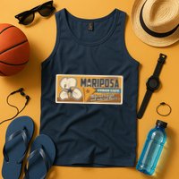 Cuba Travel Retro Cuban Café Mariposa Tank Top