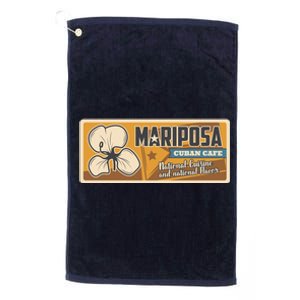 Cuba Travel Retro Cuban Café Mariposa Platinum Collection Golf Towel