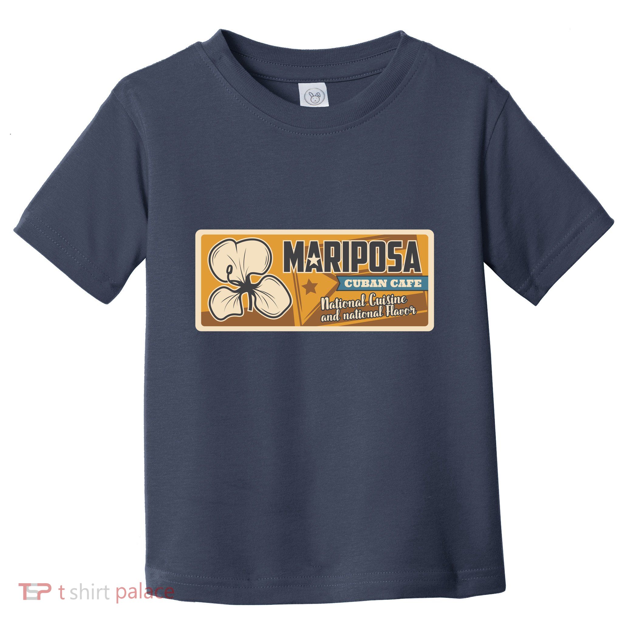 Cuba Travel Retro Cuban Café Mariposa Toddler T-Shirt