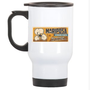 Cuba Travel Retro Cuban Café Mariposa Stainless Steel Travel Mug