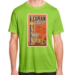 Cuba Travel Retro Cuban Cigar Tabaco Adult ChromaSoft Performance T-Shirt