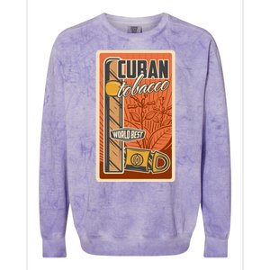 Cuba Travel Retro Cuban Cigar Tabaco Colorblast Crewneck Sweatshirt