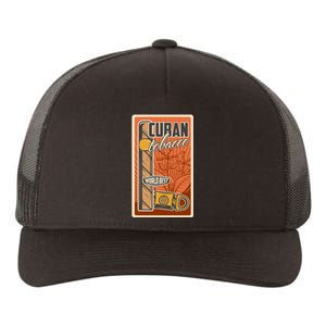 Cuba Travel Retro Cuban Cigar Tabaco Yupoong Adult 5-Panel Trucker Hat