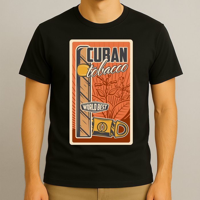 Cuba Travel Retro Cuban Cigar Tabaco T-Shirt