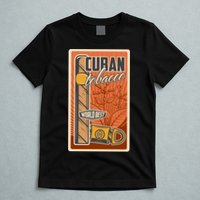 Cuba Travel Retro Cuban Cigar Tabaco T-Shirt