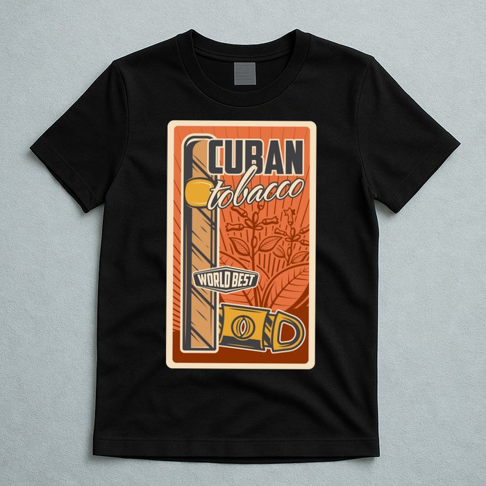 Cuba Travel Retro Cuban Cigar Tabaco T-Shirt