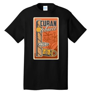 Cuba Travel Retro Cuban Cigar Tabaco Tall T-Shirt