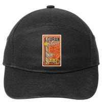 Cuba Travel Retro Cuban Cigar Tabaco 7-Panel Snapback Hat