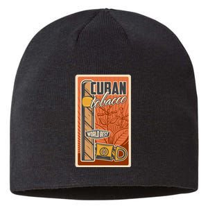 Cuba Travel Retro Cuban Cigar Tabaco Sustainable Beanie