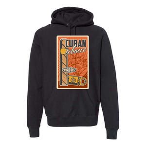 Cuba Travel Retro Cuban Cigar Tabaco Premium Hoodie