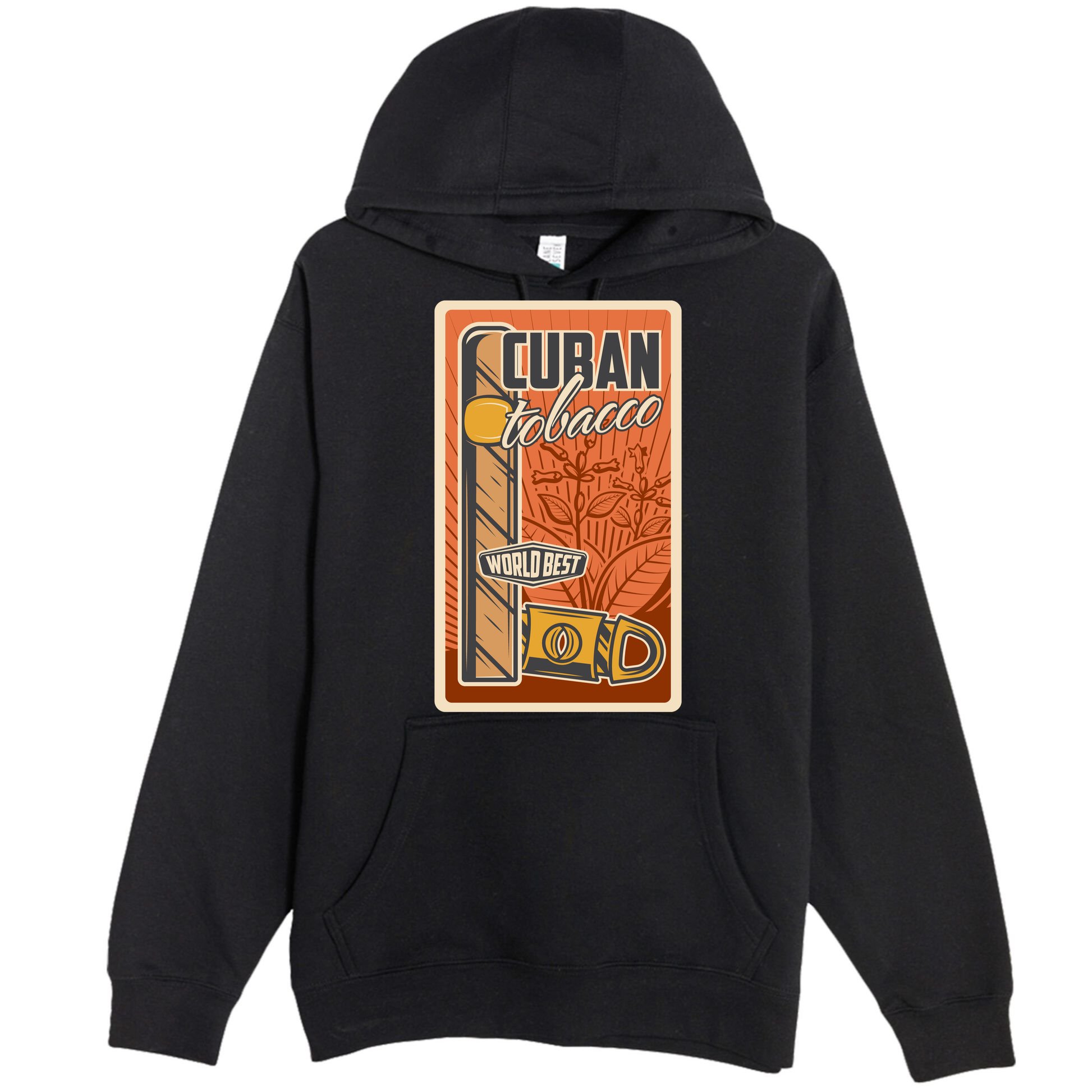 Cuba Travel Retro Cuban Cigar Tabaco Premium Pullover Hoodie