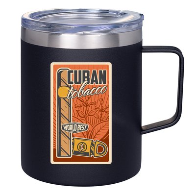 Cuba Travel Retro Cuban Cigar Tabaco 12oz Stainless Steel Coffee Mug