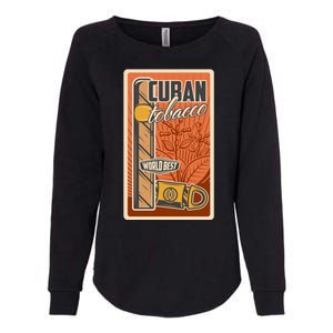 Cuba Travel Retro Cuban Cigar Tabaco Womens California Wash Sweatshirt