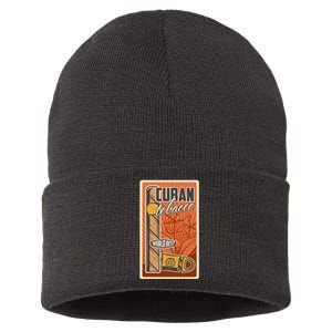 Cuba Travel Retro Cuban Cigar Tabaco Sustainable Knit Beanie