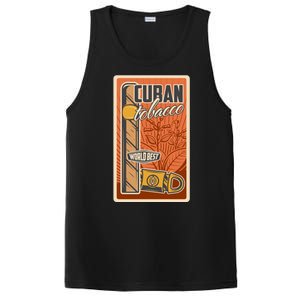 Cuba Travel Retro Cuban Cigar Tabaco PosiCharge Competitor Tank