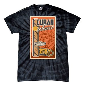 Cuba Travel Retro Cuban Cigar Tabaco Tie-Dye T-Shirt