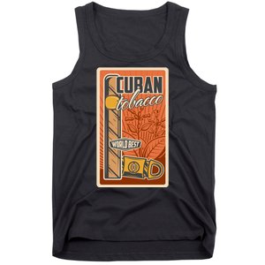 Cuba Travel Retro Cuban Cigar Tabaco Tank Top