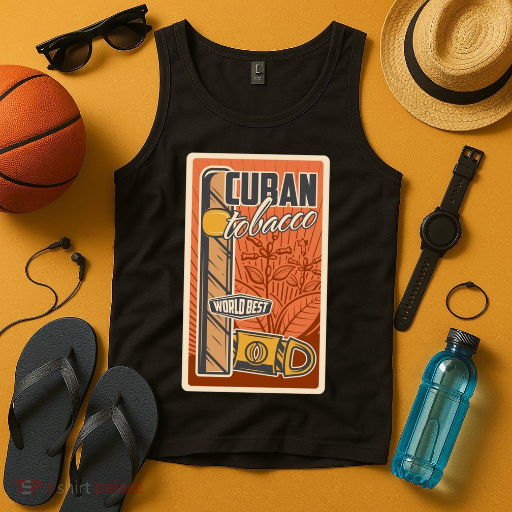Cuba Travel Retro Cuban Cigar Tabaco Tank Top
