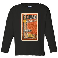 Cuba Travel Retro Cuban Cigar Tabaco Toddler Long Sleeve Shirt