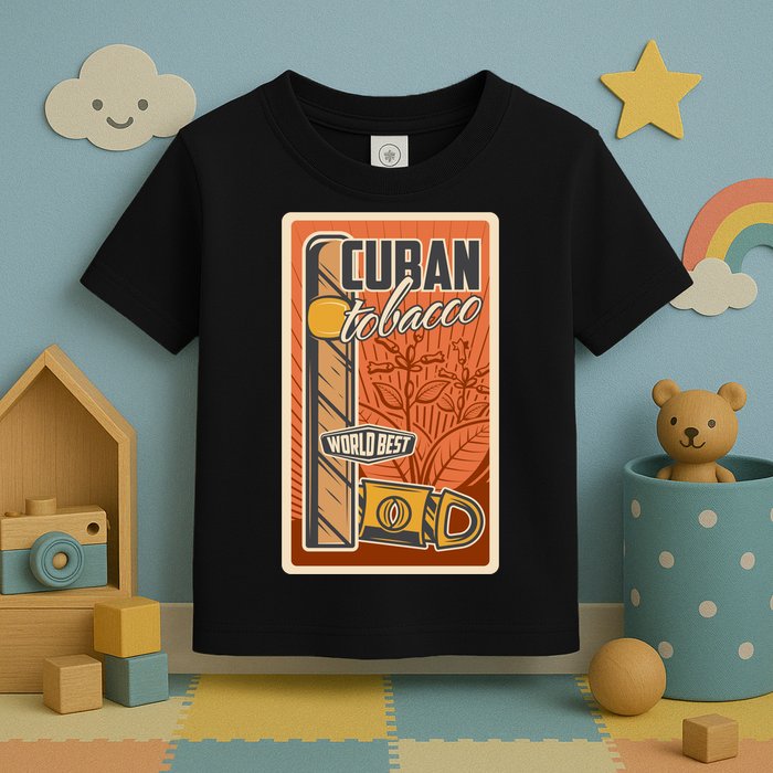 Cuba Travel Retro Cuban Cigar Tabaco Toddler T-Shirt