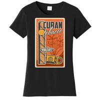 Cuba Travel Retro Cuban Cigar Tabaco Women's T-Shirt