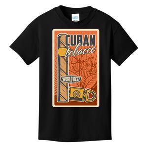 Cuba Travel Retro Cuban Cigar Tabaco Kids T-Shirt