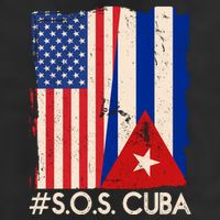 Cuba USA Flags United #S.O.S.CUBA 11oz C Handle Ceramic Mug