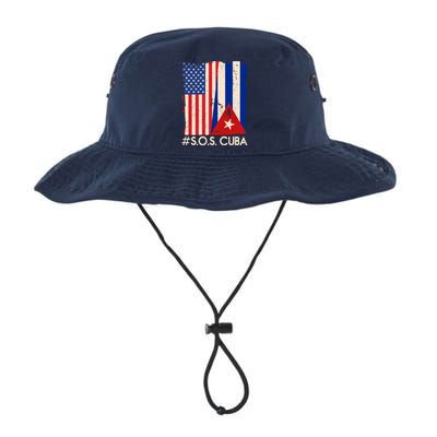 Cuba USA Flags United #S.O.S.CUBA Legacy Cool Fit Booney Bucket Hat