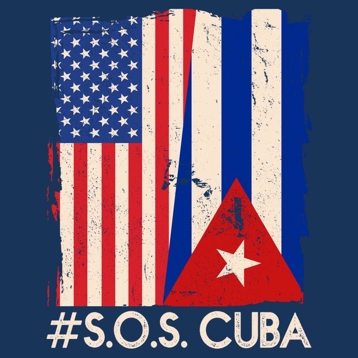 Cuba USA Flags United #S.O.S.CUBA Baby Bodysuit