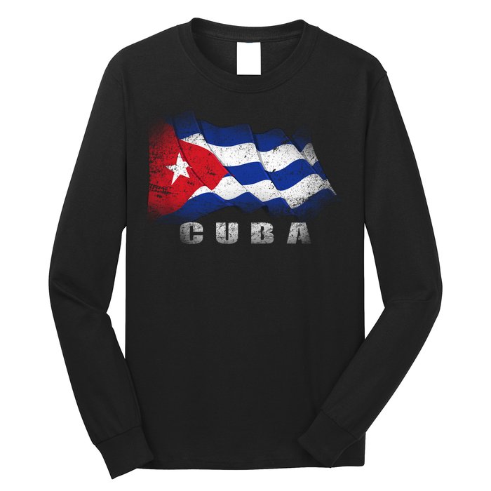 Cuban Flag Cuba Long Sleeve Shirt