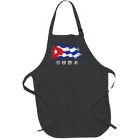 Cuban Flag Cuba Full-Length Apron With Pockets