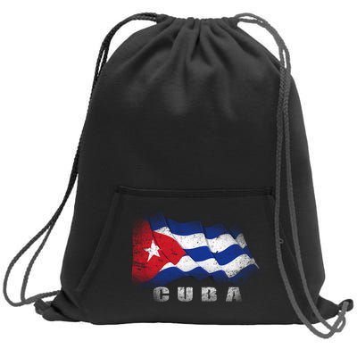 Cuban Flag Cuba Sweatshirt Cinch Pack Bag