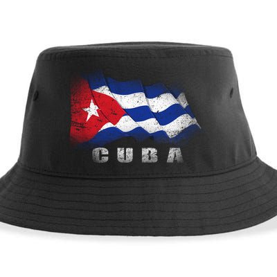 Cuban Flag Cuba Sustainable Bucket Hat