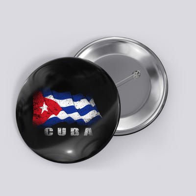 Cuban Flag Cuba Button