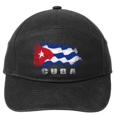 Cuban Flag Cuba 7-Panel Snapback Hat