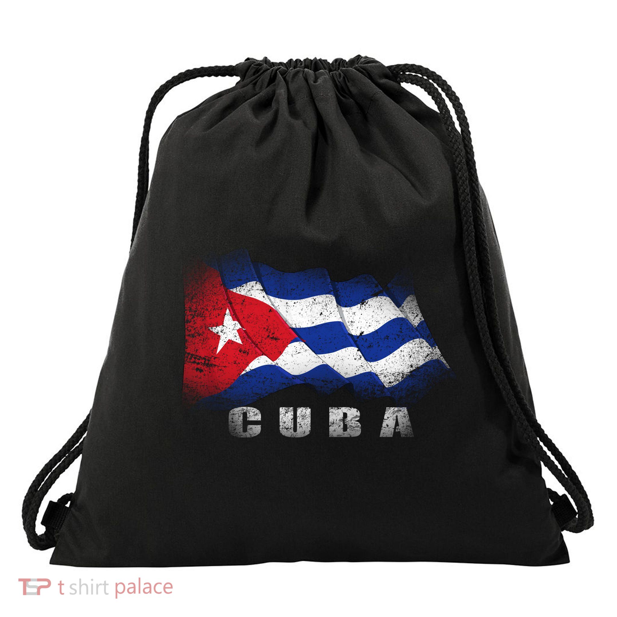 Cuban Flag Cuba Drawstring Bag