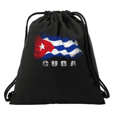 Cuban Flag Cuba Drawstring Bag